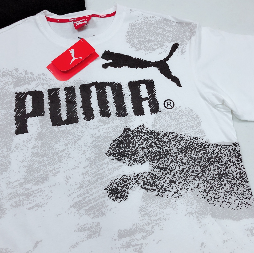 Puma Short Sleeve T Shirt Round Neck Pure Cotton Ls32321x85 4 - kickbulk.co