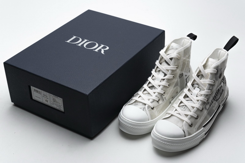 Dior B23 Oblique Transparency High H565 White Black 7 - kickbulk.co