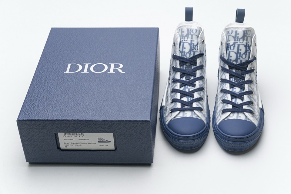 Dior B23 Ht Oblique Transparency High T00962h565 White Blue 7 - kickbulk.co
