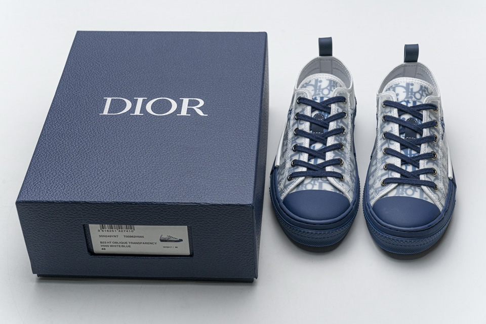 Dior B23 Ht Oblique Transparency Low T00962h565 White Blue 9 - kickbulk.co