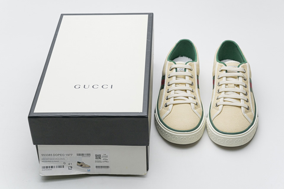 Gucci Apricot Twill Sneakers 553385dopeo1977 7 - kickbulk.co