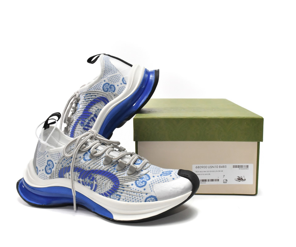 Gucci Run Sneakers White Blue 680900 Usn10 8485 6 - kickbulk.co