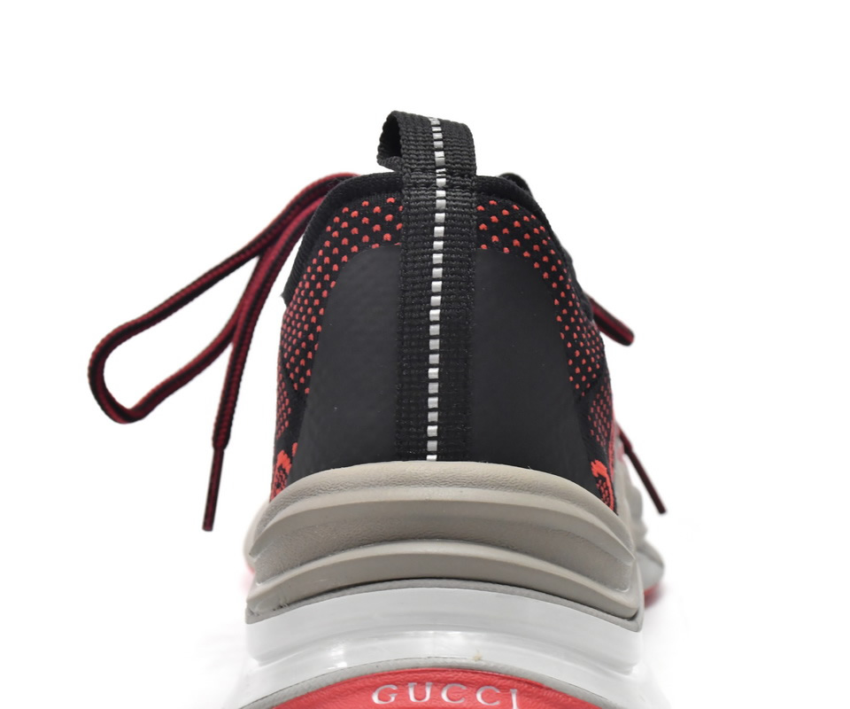 Gucci Run Sneakers Black Red 680900 Usn10 8490 12 - www.kickbulk.co