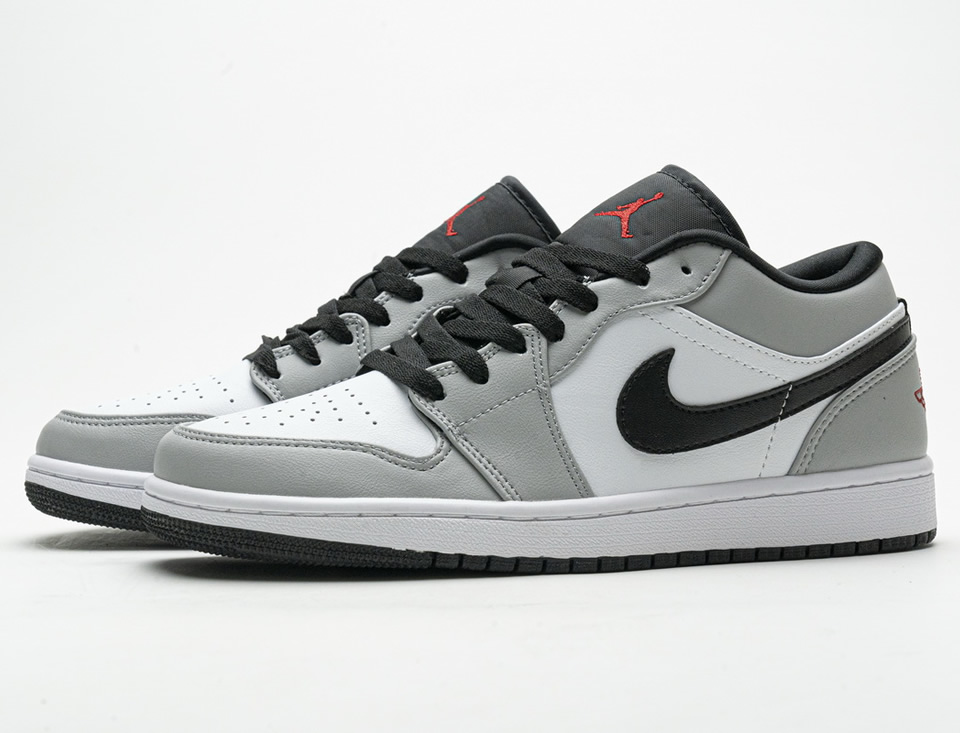  Nike Men's Shoes Air Jordan 1 Low Light Smoke Grey 553558-030  (Numeric_10)