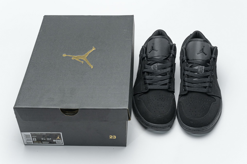 Nike Air Jordan 1 Low Triple Black 553558 056 8 - kickbulk.co