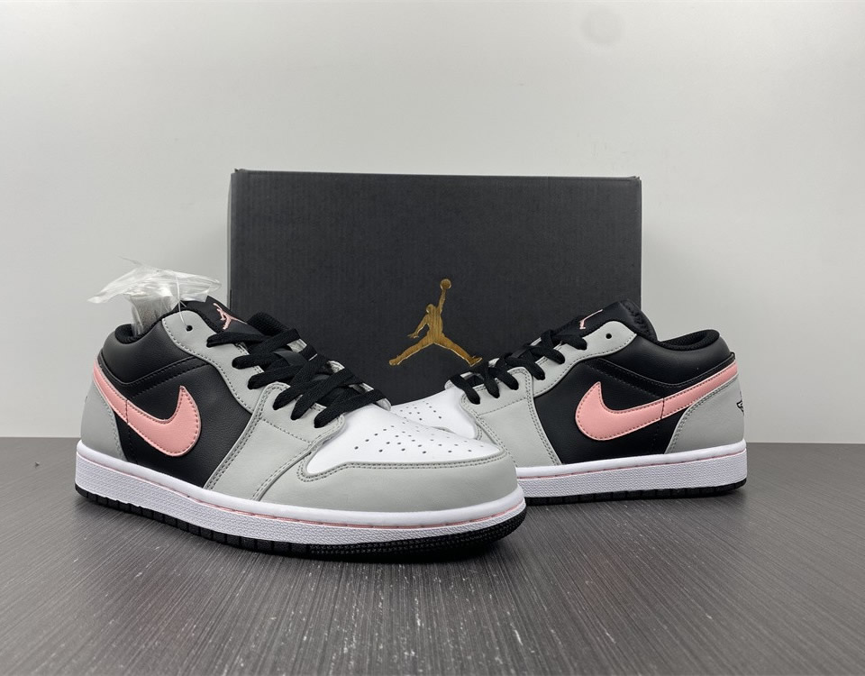 Air Jordan 1 Low Appears Black Grey Pink 553558 062 11 - kickbulk.co