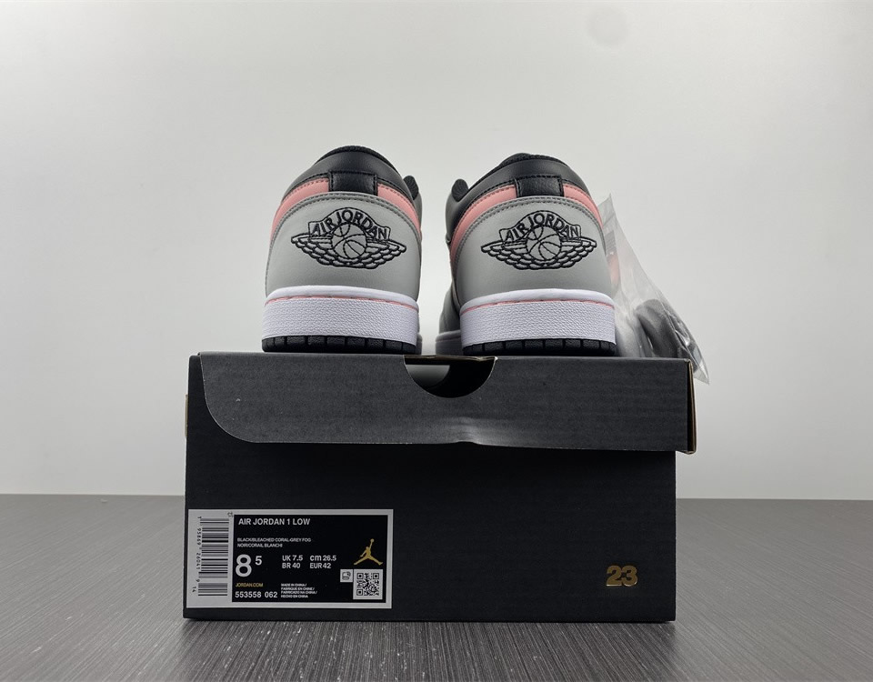 Air Jordan 1 Low Appears Black Grey Pink 553558 062 14 - kickbulk.co