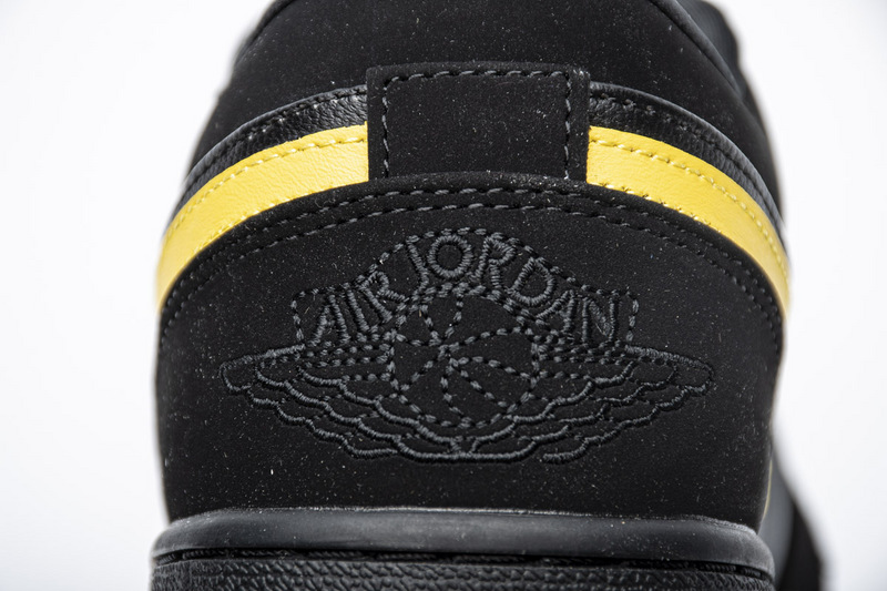 Nike Air Jordan 1 Low Black Gold 553558 071 14 - kickbulk.co