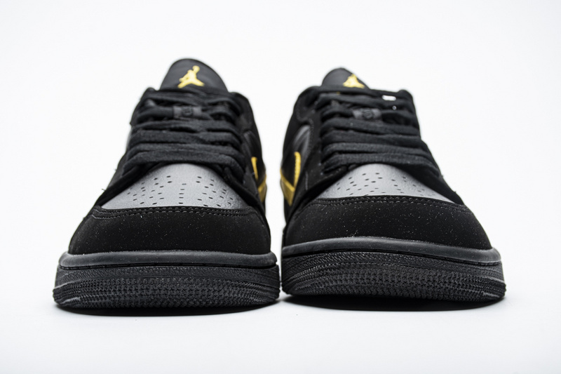 Nike Air Jordan 1 Low Black Gold 553558 071 4 - kickbulk.co