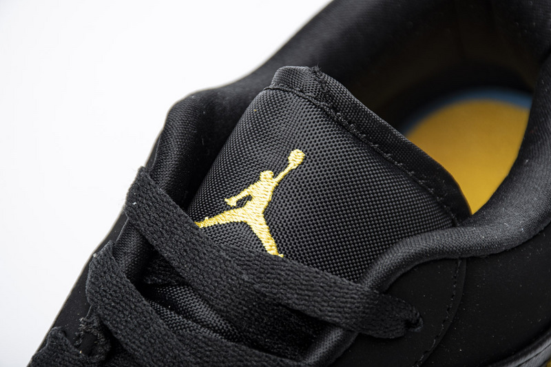 Nike Air Jordan 1 Low Black Gold 553558 071 8 - kickbulk.co