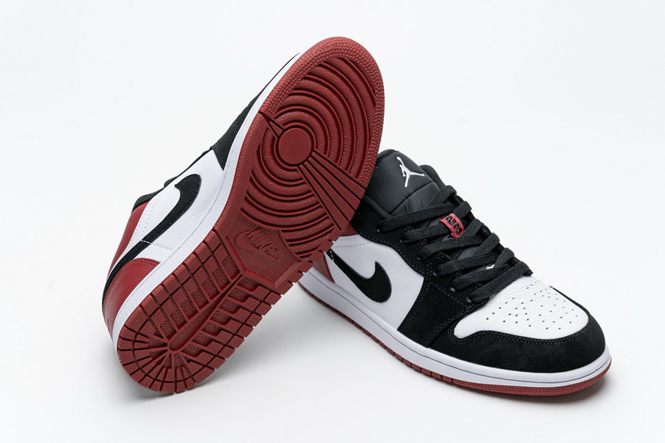Nike Air Jordan 1 Low Black Toe 553558 116 4 - kickbulk.co