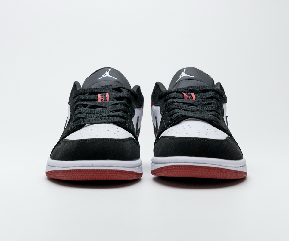 Nike Air Jordan 1 Low Black Toe 553558 116 7 - kickbulk.co