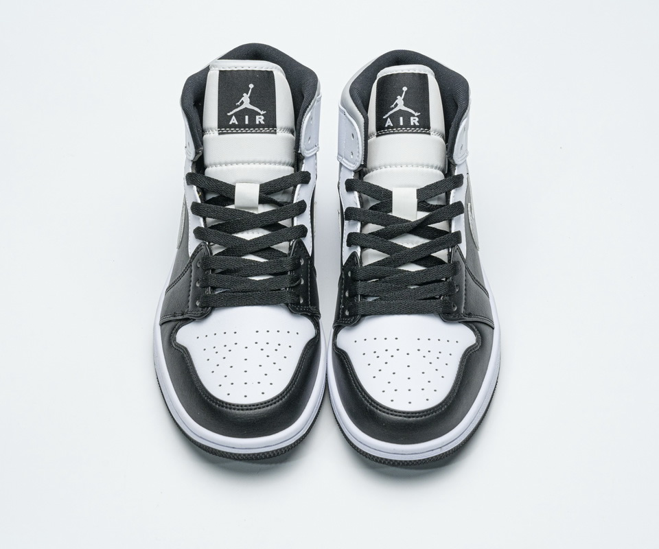 Nike Air Jordan 1 Mid White Shadow Black 554724 073 2 - kickbulk.co