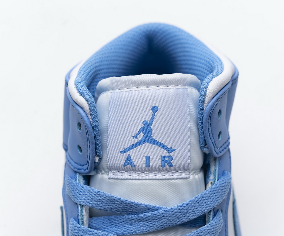 Nike Air Jordan 1 Retro Mid Unc University Blue 554724 106 10 - kickbulk.co