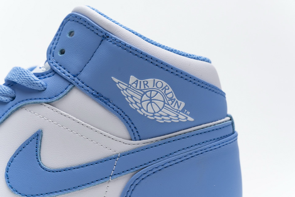 Nike Air Jordan 1 Retro Mid Unc University Blue 554724 106 16 - kickbulk.co