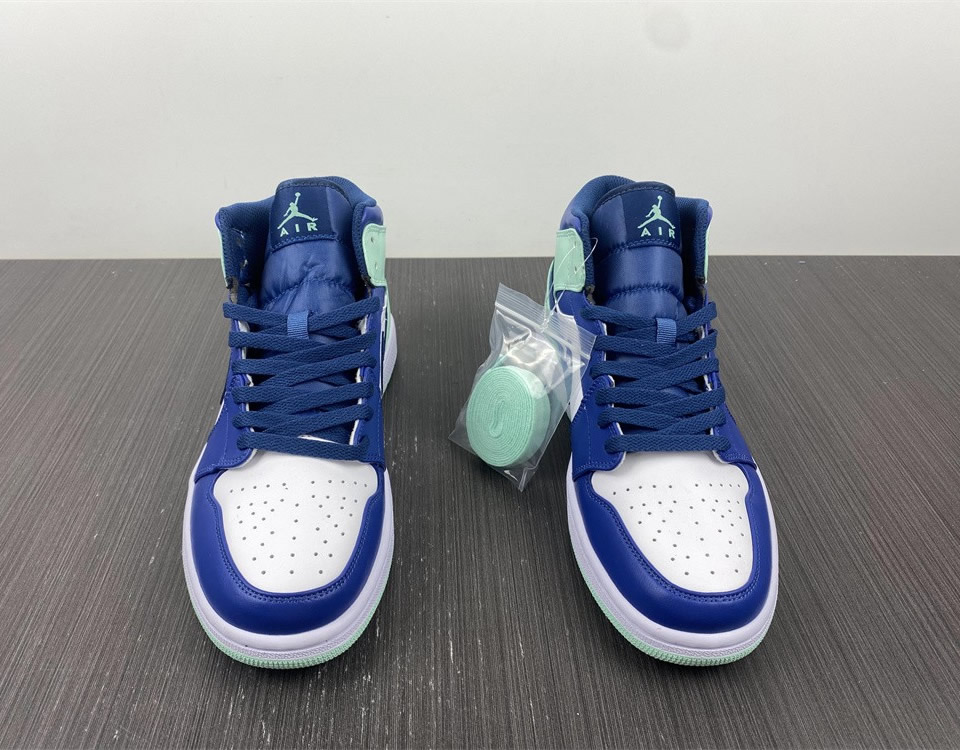 Air Jordan 1 Mid 'Blue Mint' 554724-413 - KICKS CREW
