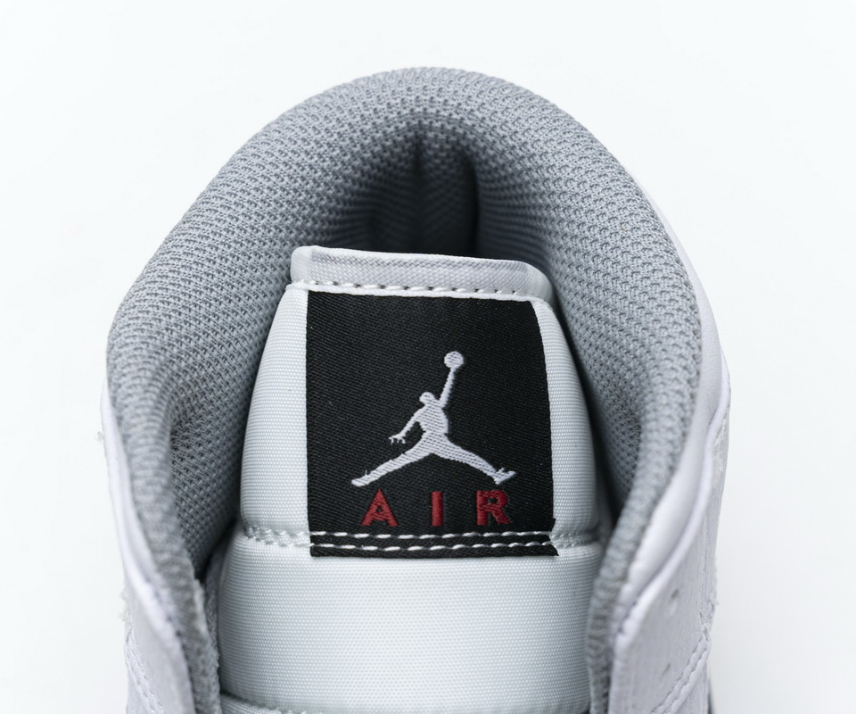 Nike Air Jordan 1 Mid Gs White Cement 554725 115 10 - kickbulk.co
