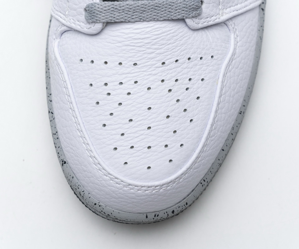 Nike Air Jordan 1 Mid Gs White Cement 554725 115 12 - kickbulk.co