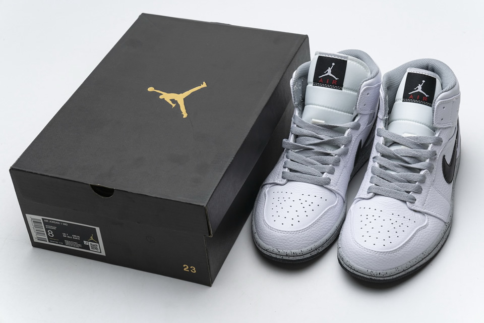 Nike Air Jordan 1 Mid Gs White Cement 554725 115 4 - kickbulk.co