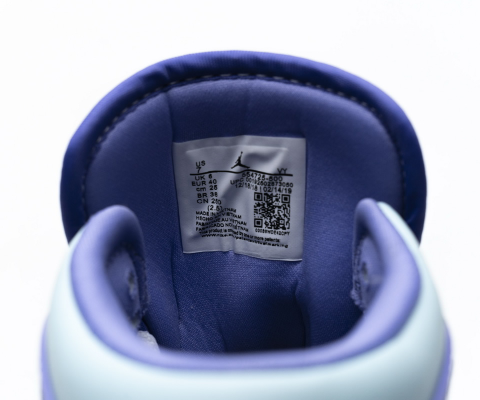 Nike Air Jordan 1 Mid Purple Aqua Blue 554725 500 19 - kickbulk.co