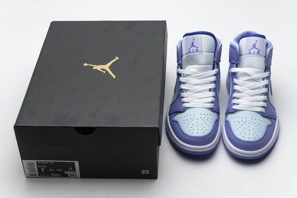 Nike Air Jordan 1 Mid Purple Aqua Blue 554725 500 5 - kickbulk.co