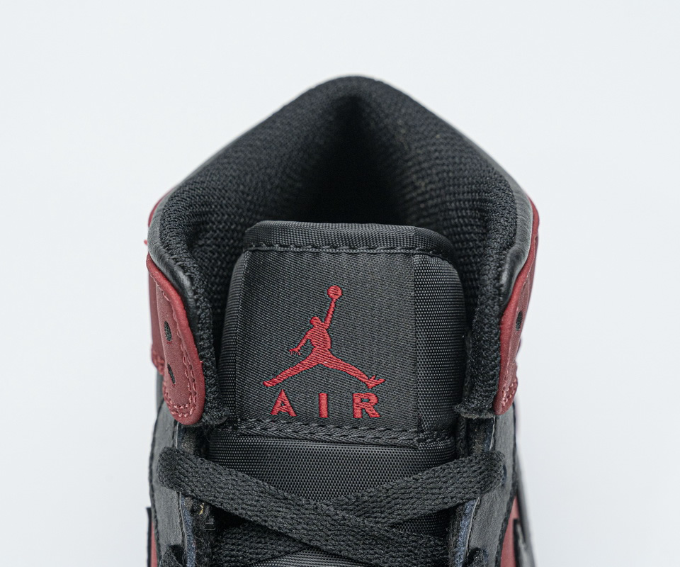 Nike Air Jordan 1 Mid Banned Gym Red Black 554725 610 10 - kickbulk.co