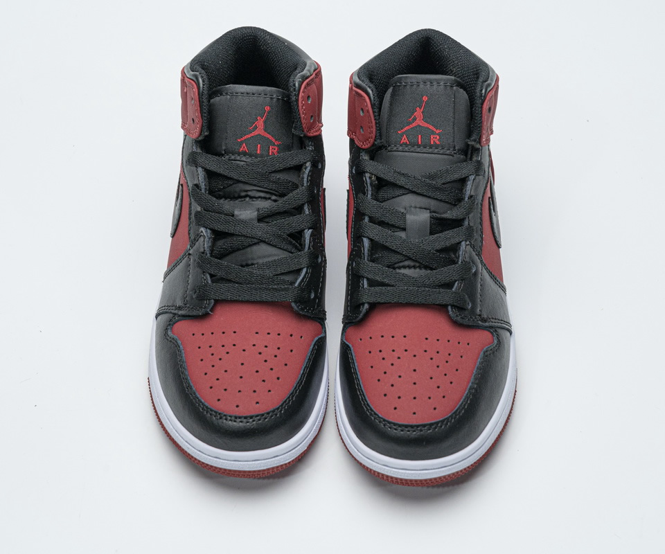 Nike Air Jordan 1 Mid Banned Gym Red Black 554725 610 2 - kickbulk.co