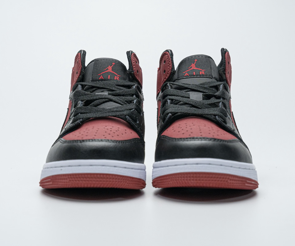 Nike Air Jordan 1 Mid Banned Gym Red Black 554725 610 4 - kickbulk.co