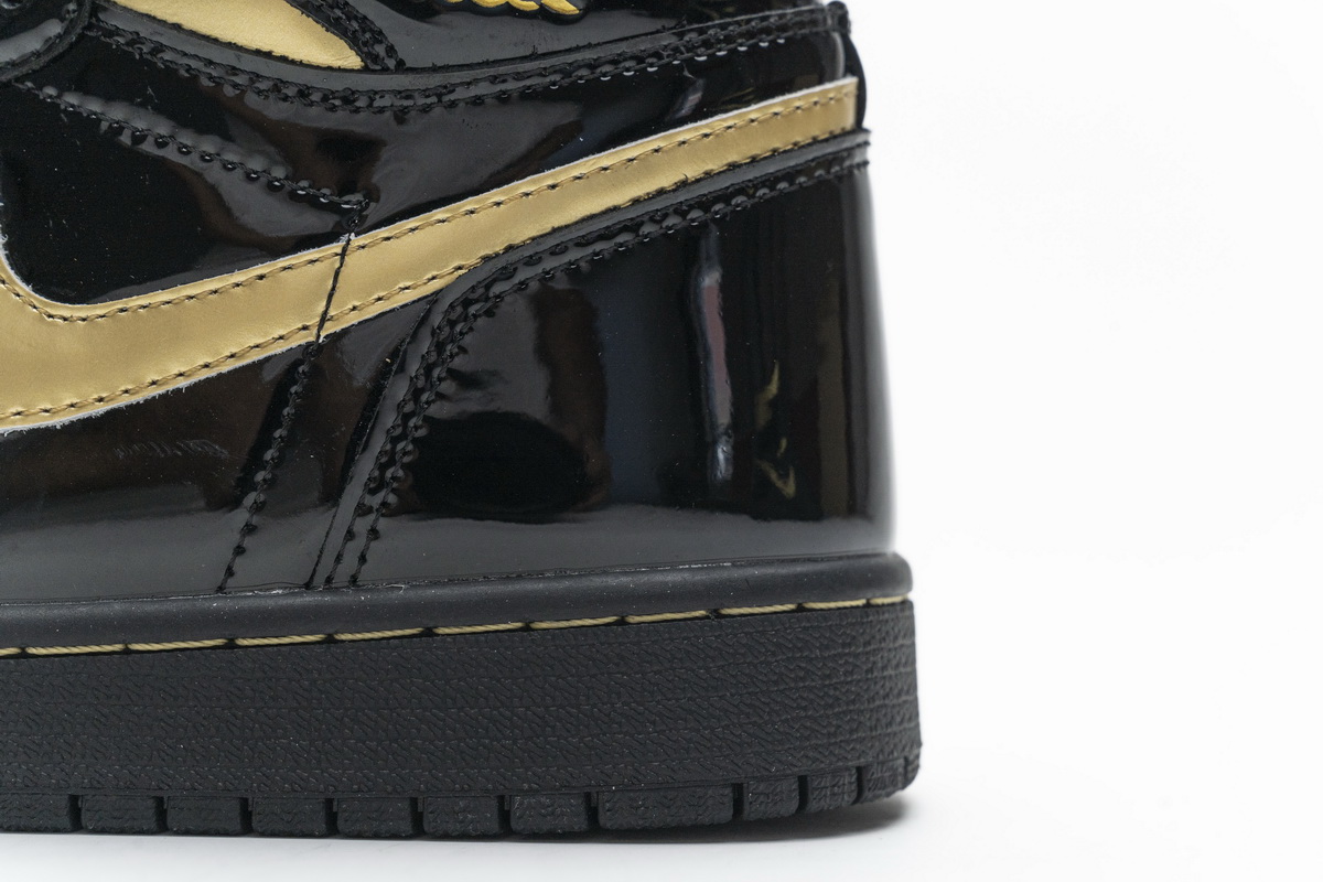 Air Jordan 1 High Og Black Gold Patent Leather New Release Date 555088 032 19 - kickbulk.co