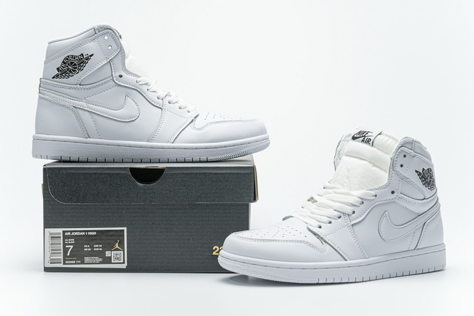Nike Air Jordan 1 High All White 555088 111 3 - kickbulk.co
