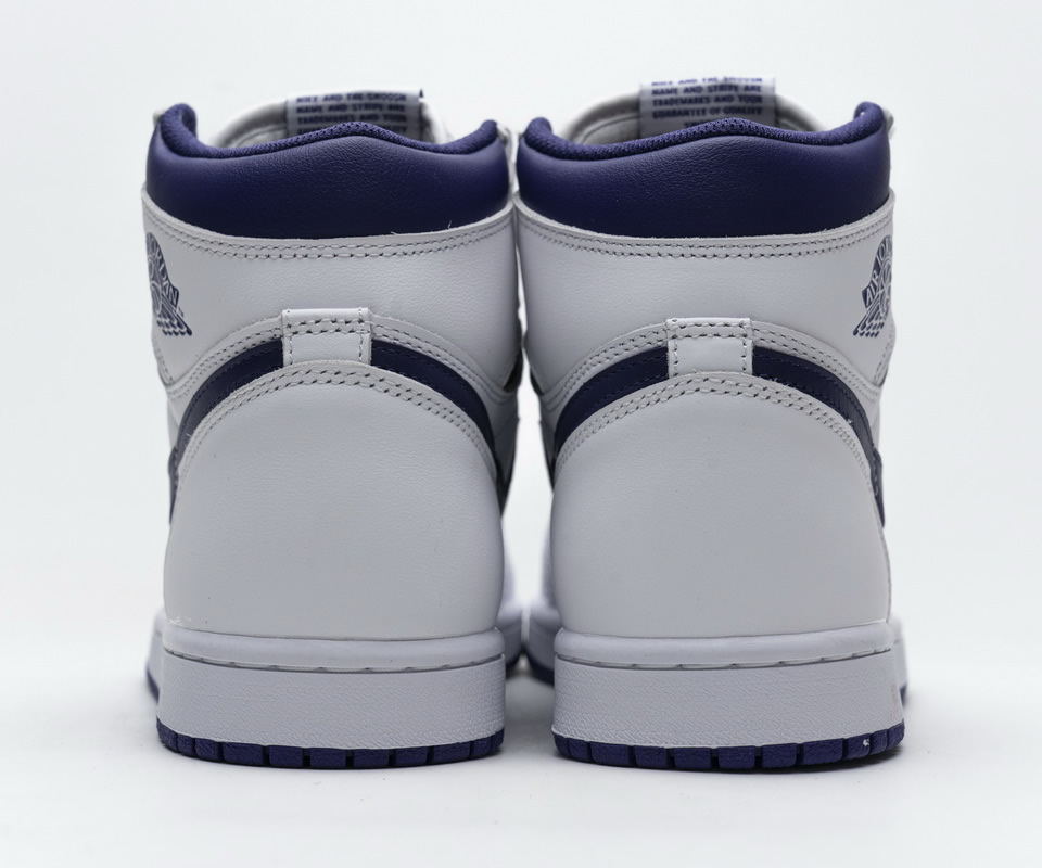 Nike Air Jordan 1 Retro High Og White Purple 555088 115 5 - kickbulk.co