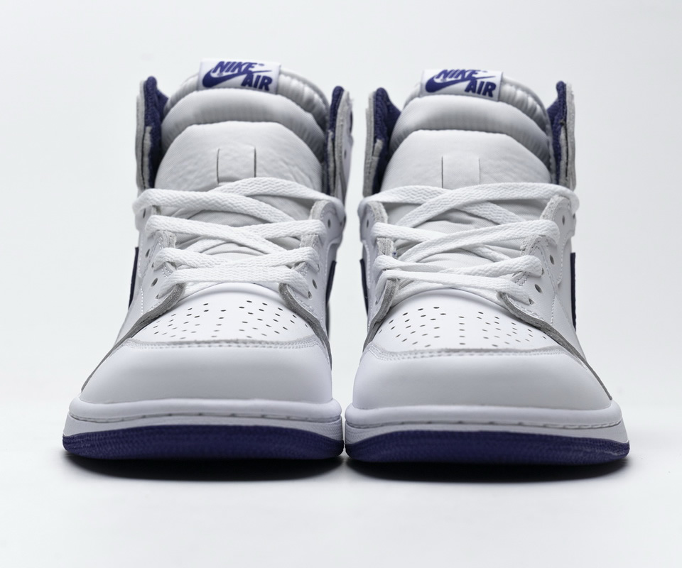 Nike Air Jordan 1 Retro High Og White Purple 555088 115 7 - kickbulk.co