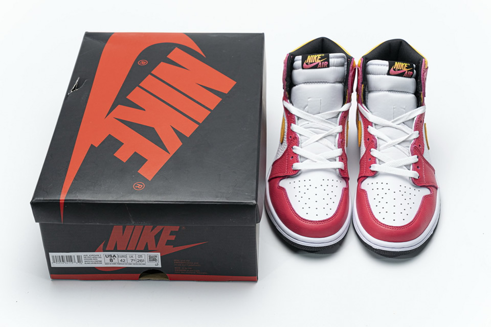 Nike Air Jordan 1 High Og Light Fusion Red 555088 603 7 - kickbulk.co