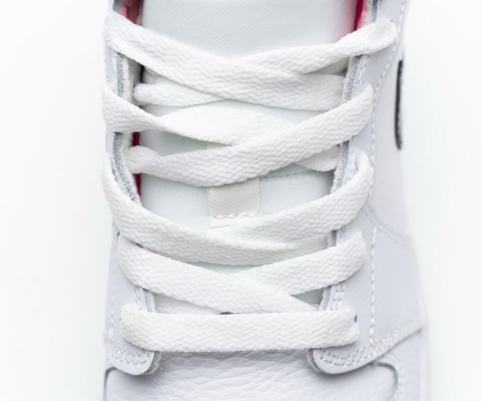 Nike Air Jordan 1 Mid White Black Hyper Pink 555112 106 11 - kickbulk.co
