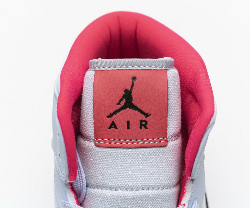 Nike Air Jordan 1 Mid Half Blue Polka Dot 555112 400 10 - kickbulk.co