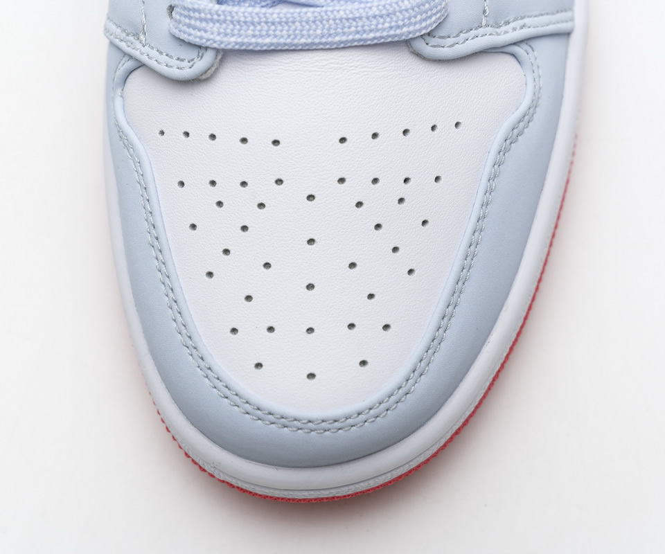 Nike Air Jordan 1 Mid Half Blue Polka Dot 555112 400 12 - kickbulk.co