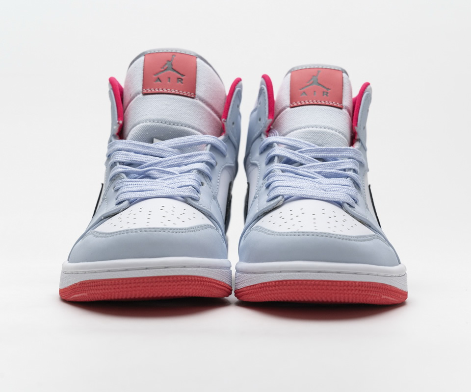 Nike Air Jordan 1 Mid Half Blue Polka Dot 555112 400 6 - kickbulk.co