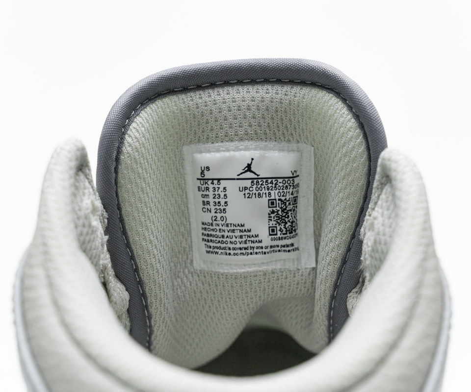 Nike Air Jordan 1 Mid Light Bone Grey 582542 003 17 - kickbulk.co