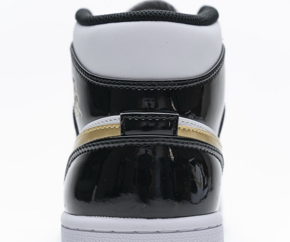 Nike Air Jordan 1 Mid Gold Patent Leather 852542 007 17 - kickbulk.co