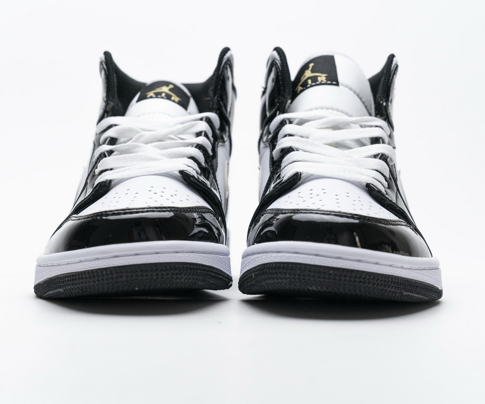 Nike Air Jordan 1 Mid Gold Patent Leather 852542 007 6 - kickbulk.co