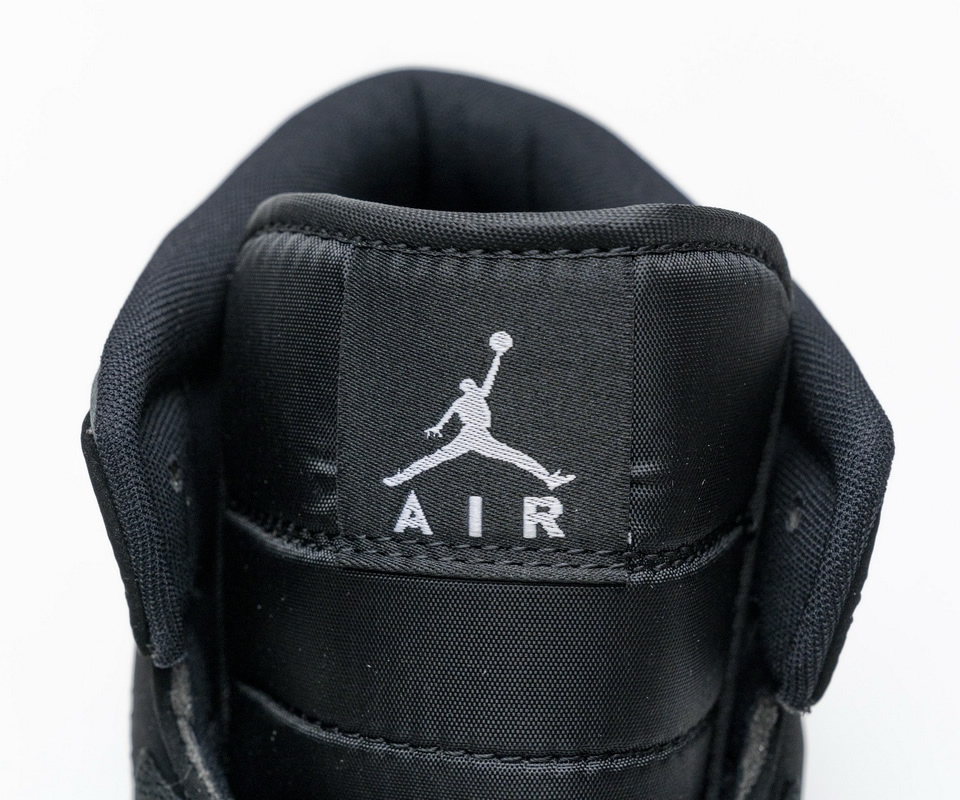 Nike Air Jordan 1 Mid Gs White Black Grey 852542 012 10 - kickbulk.co