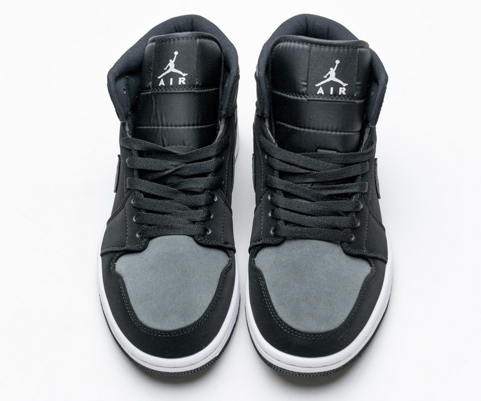 Nike Air Jordan 1 Mid Gs White Black Grey 852542 012 2 - kickbulk.co