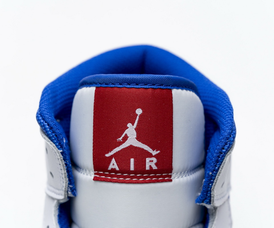 Nike Air Jordan 1 Mid Se White Blue Red Bq6472 164 10 - kickbulk.co