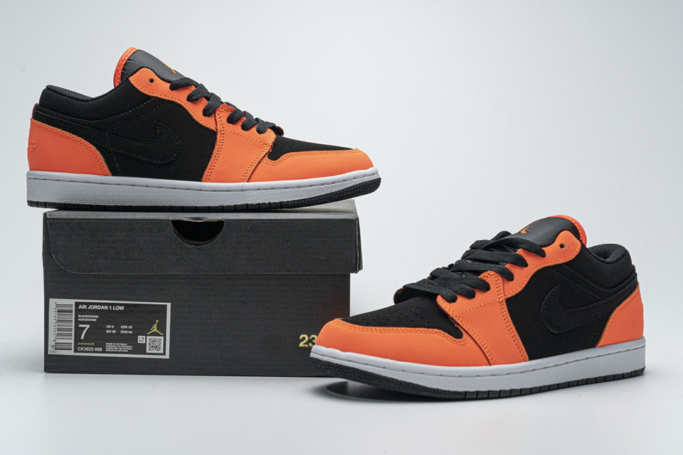 Nike Air Jordan 1 Low Black Orange Ck3022 008 3 - kickbulk.co