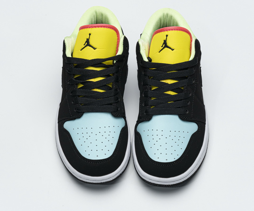 Nike Air Jordan 1 Low Black Yellow Blue Ck3022 013 2 - kickbulk.co