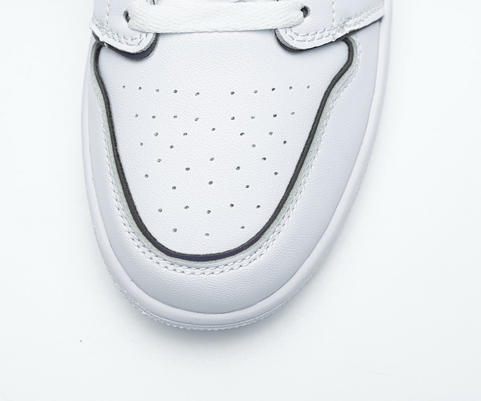 Nike Air Jordan 1 Mid Iridescent Reflective White Ck6587 100 12 - kickbulk.co