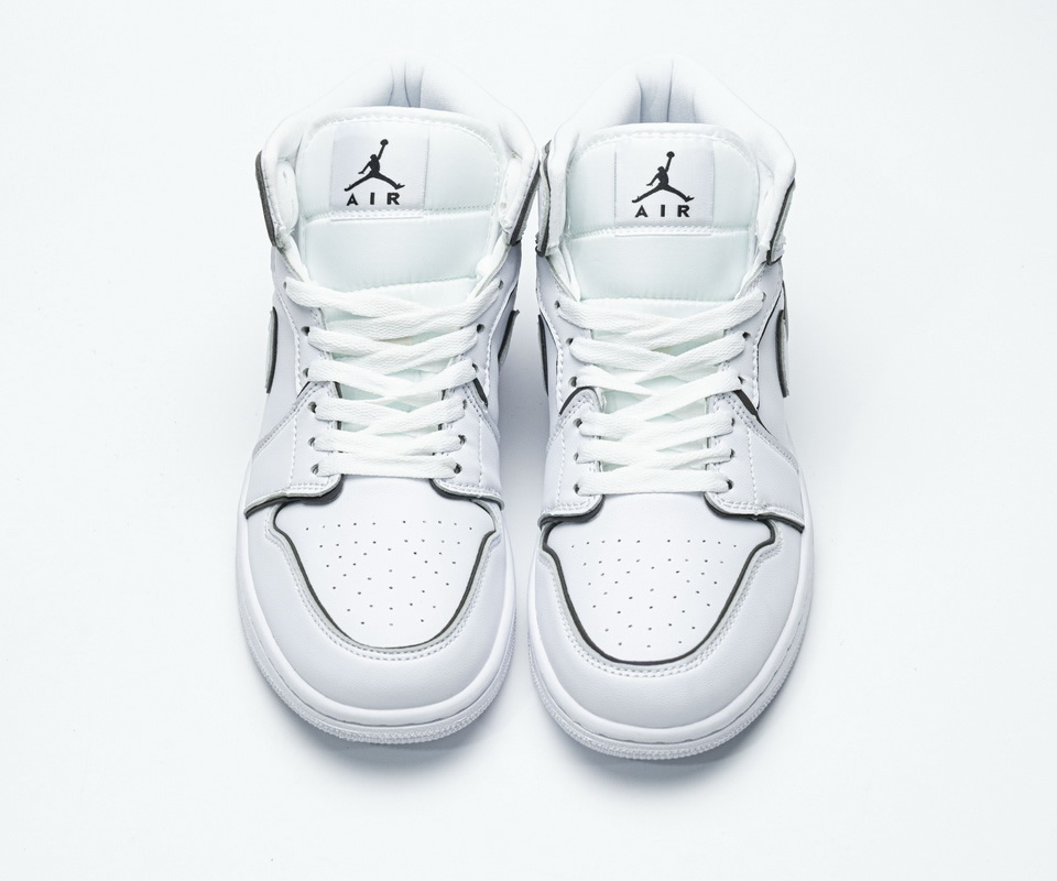 Nike Air Jordan 1 Mid Iridescent Reflective White Ck6587 100 2 - kickbulk.co