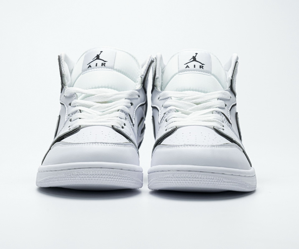 Nike Air Jordan 1 Mid Iridescent Reflective White Ck6587 100 6 - kickbulk.co