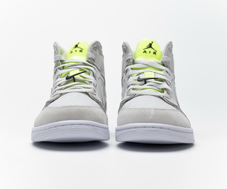 Nike Air Jordan 1 Grey Ghost Green Cv3018  001 6 - kickbulk.co