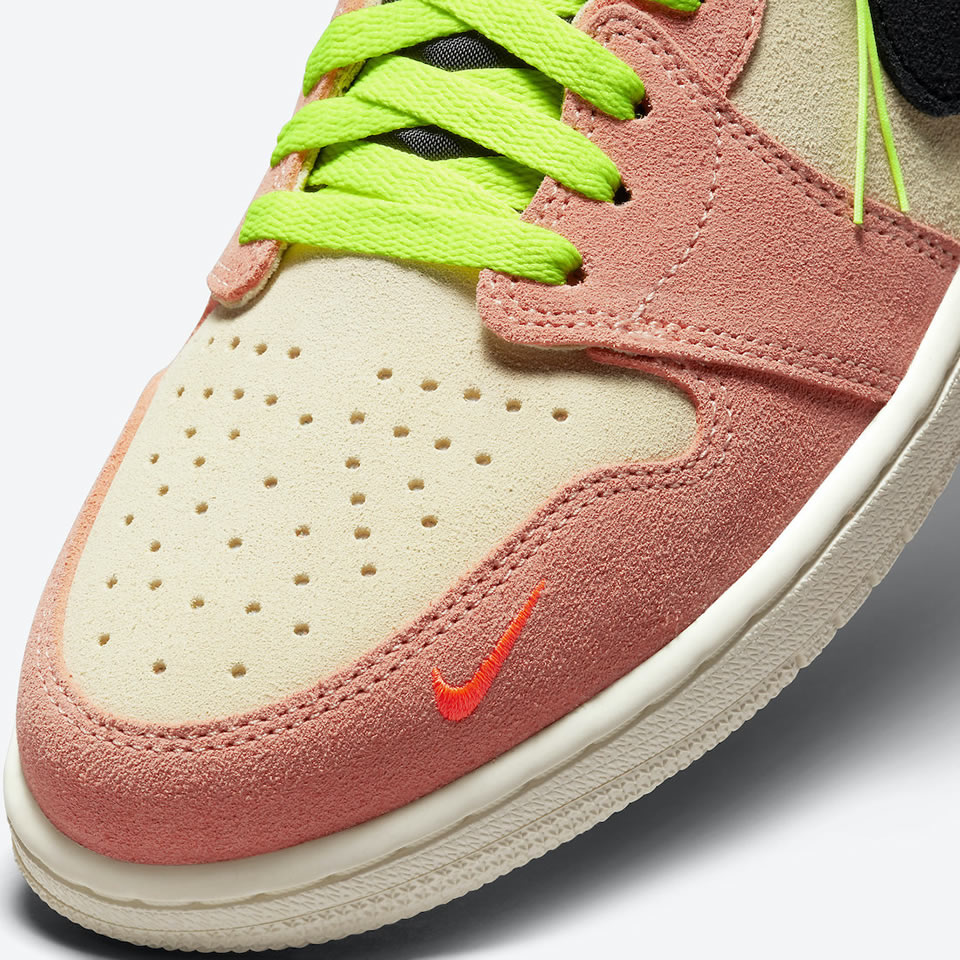 Nike Air Jordan 1 High Switch Pink Volt Cw6576 800 9 - kickbulk.co